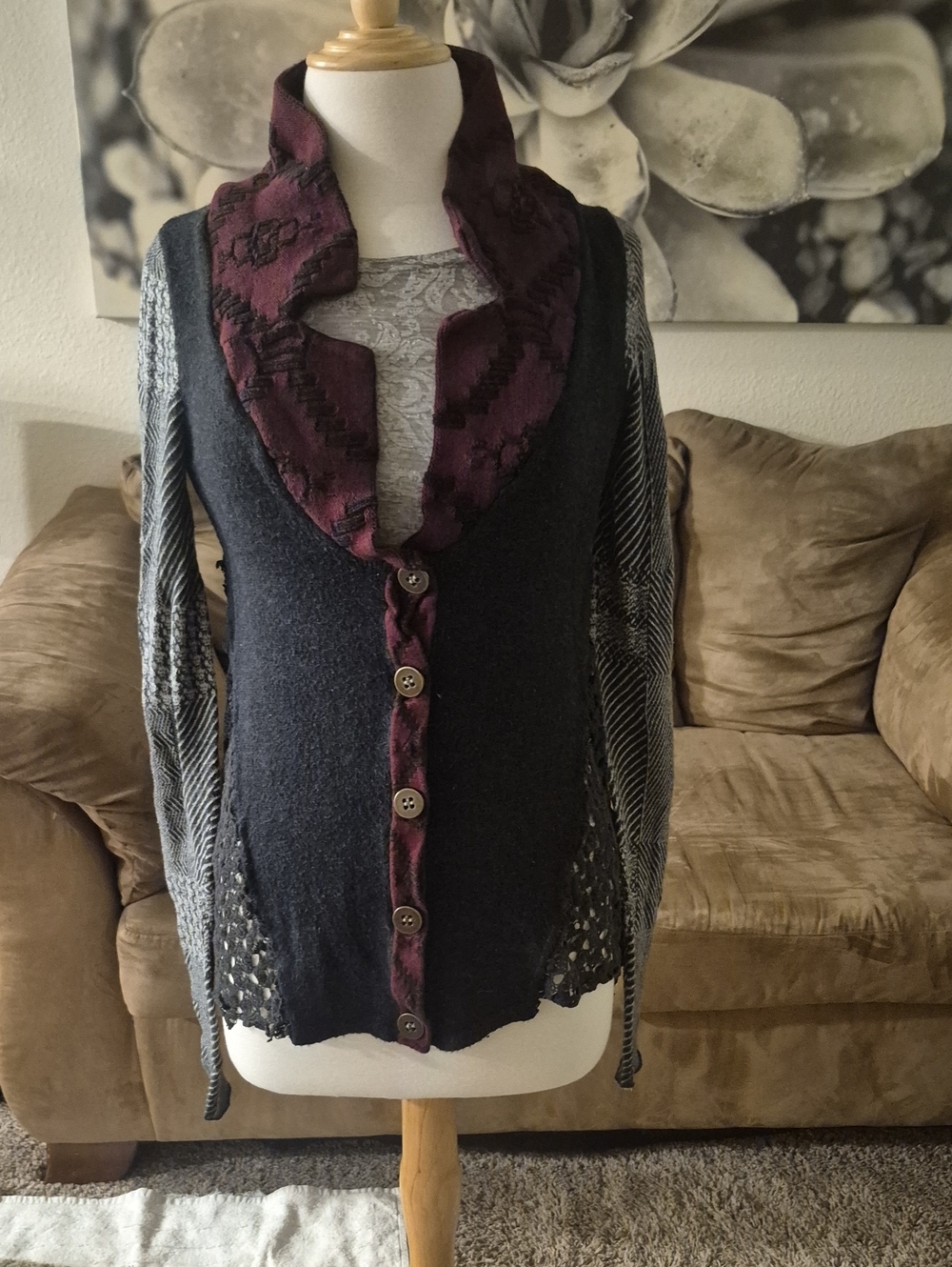 BKE Womens Size Small Button Up Sweater